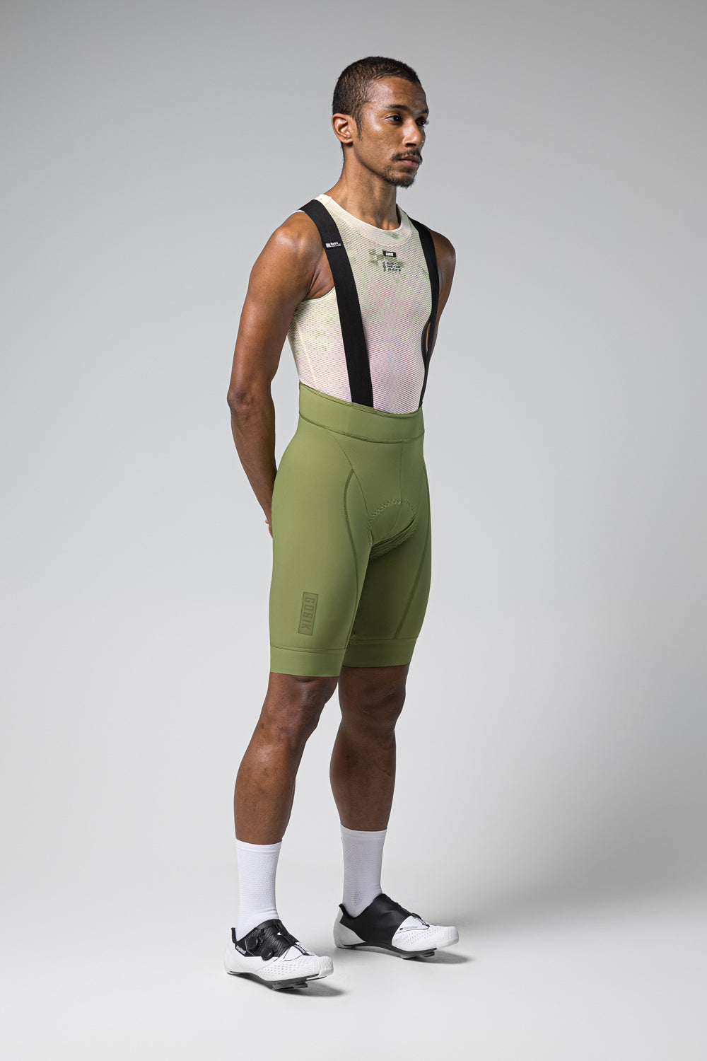 radhose kurz herren mountainbike MATT 2.0 Olive Green · Radhose Kurz · Herren – Gobik