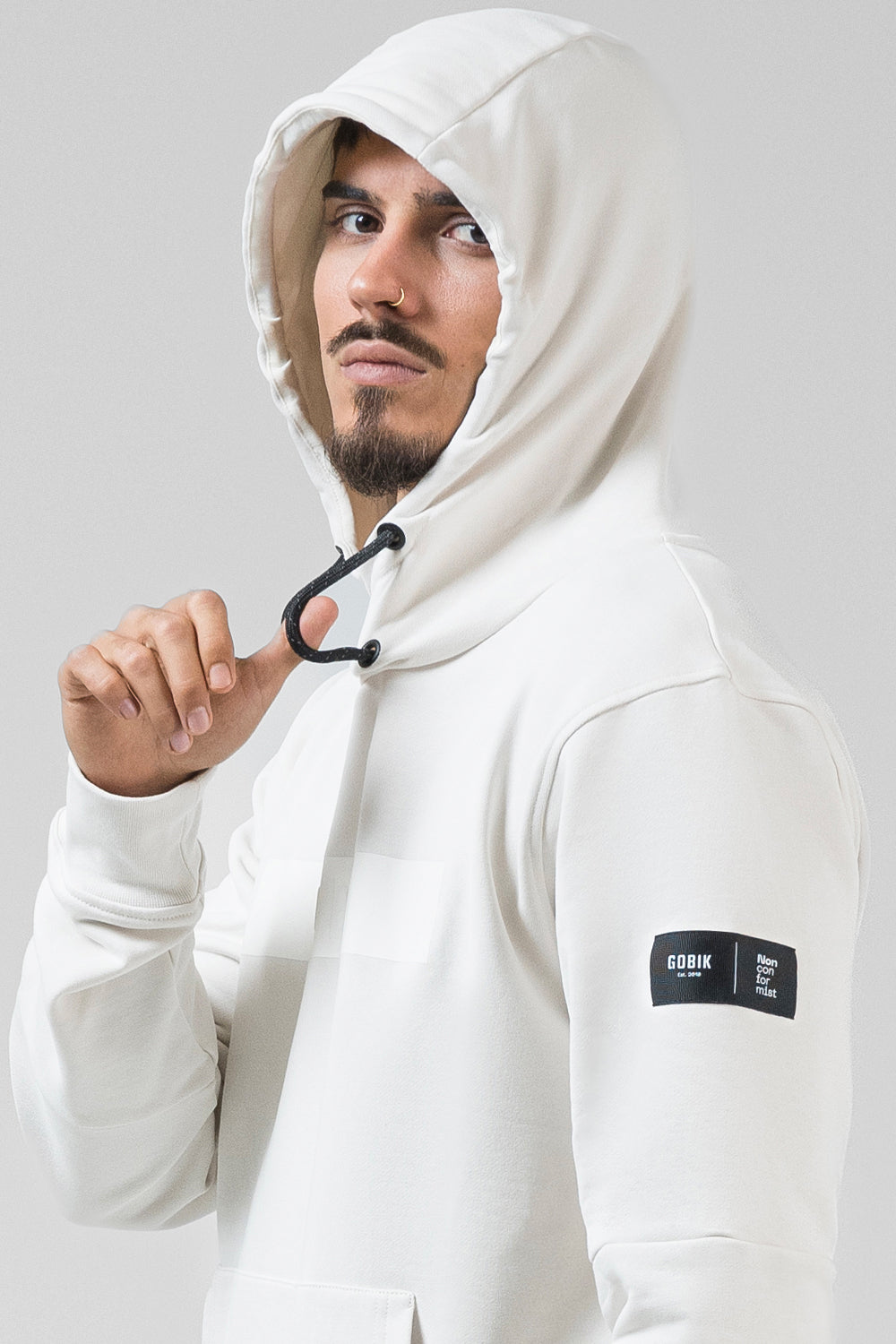 FELPA CON CAPPUCCIO TRAILBLAZE UOMO CROSSBAR TOFU