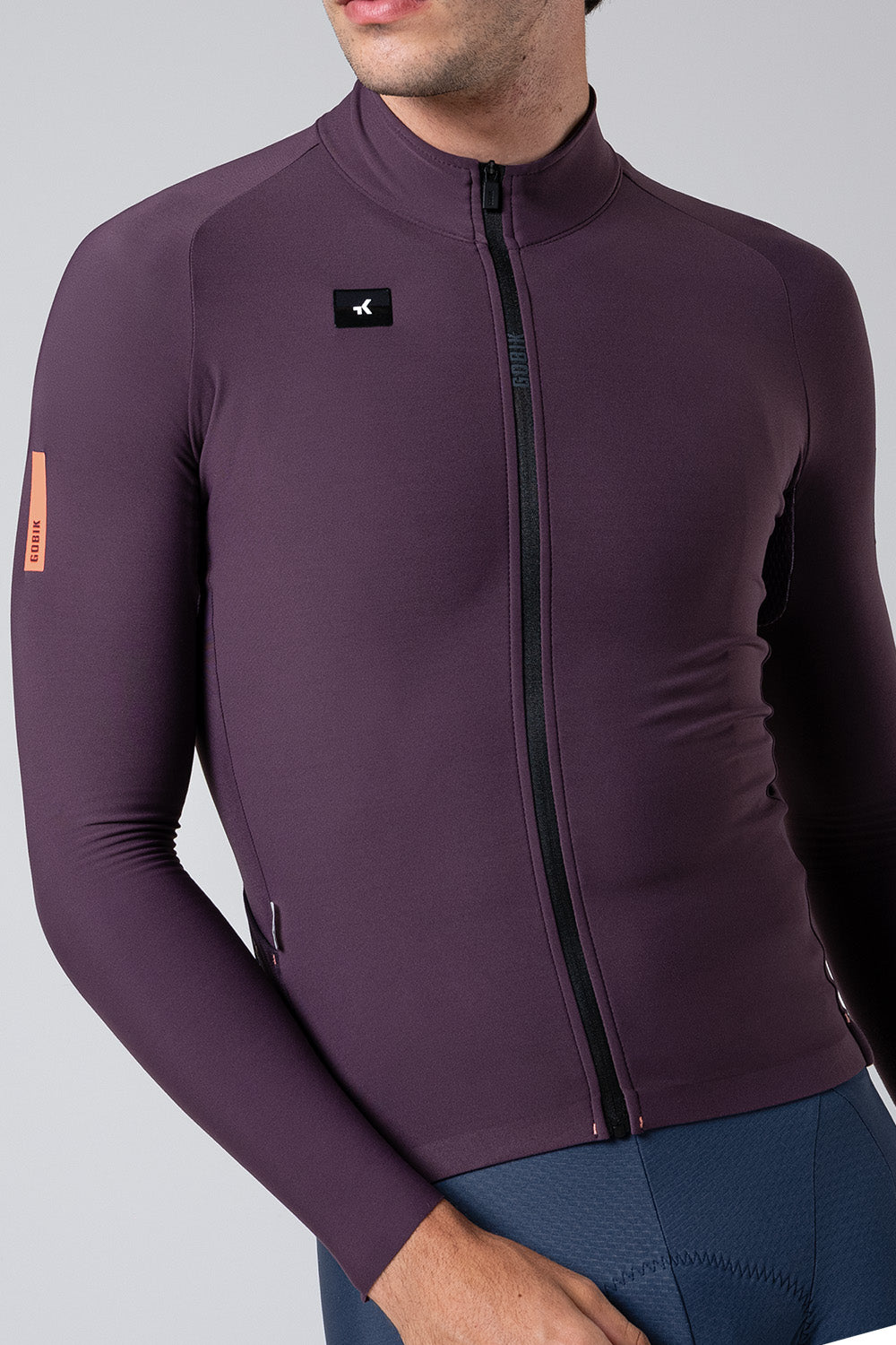 JERSEY LONG SLEEVE PACER SOLID 2.0 MEN NIGHTSHADE