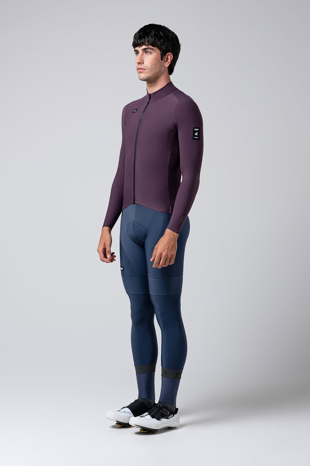 JERSEY LONG SLEEVE PACER SOLID 2.0 MEN NIGHTSHADE