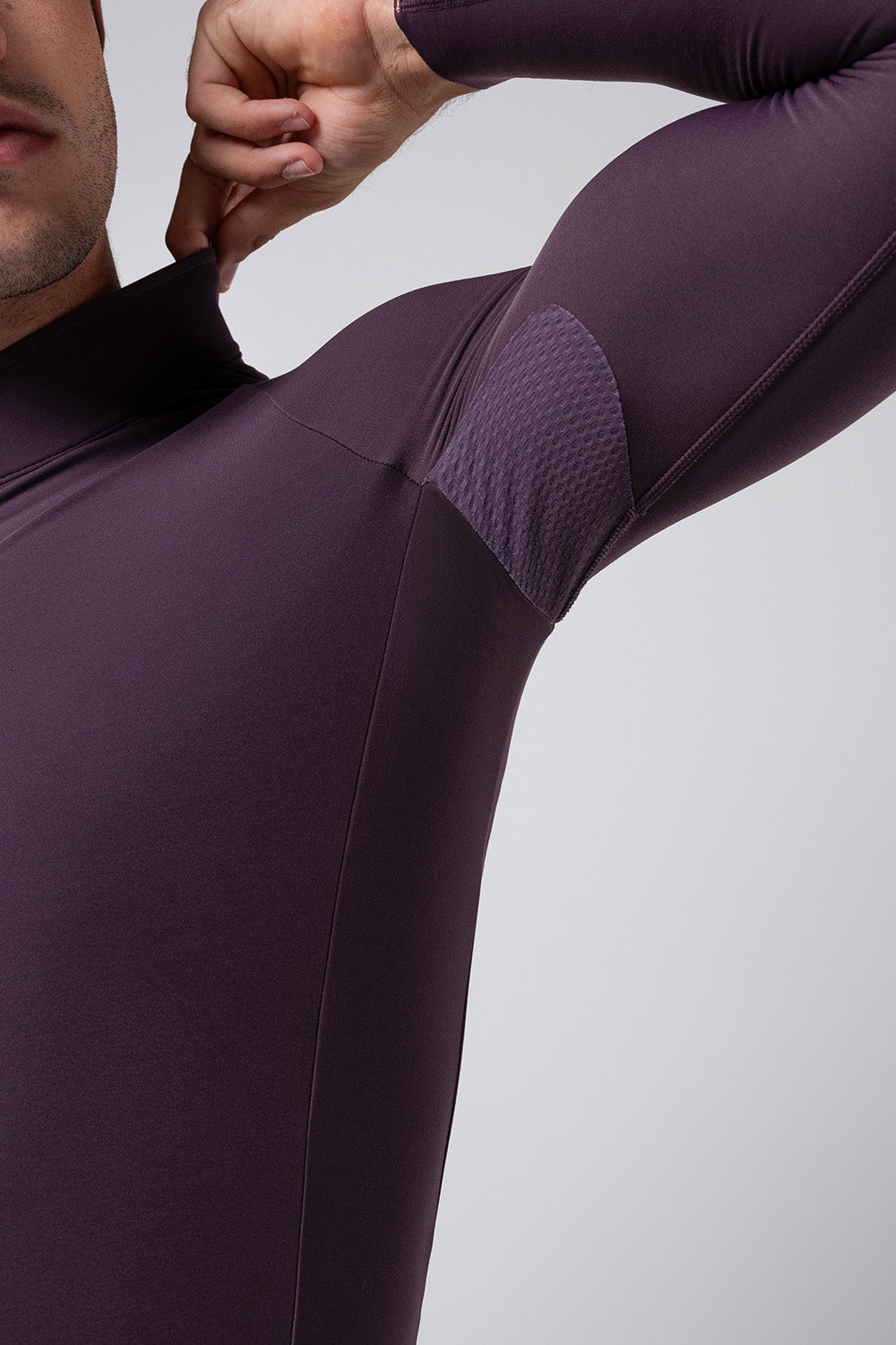 JERSEY LONG SLEEVE PACER SOLID 2.0 MEN NIGHTSHADE