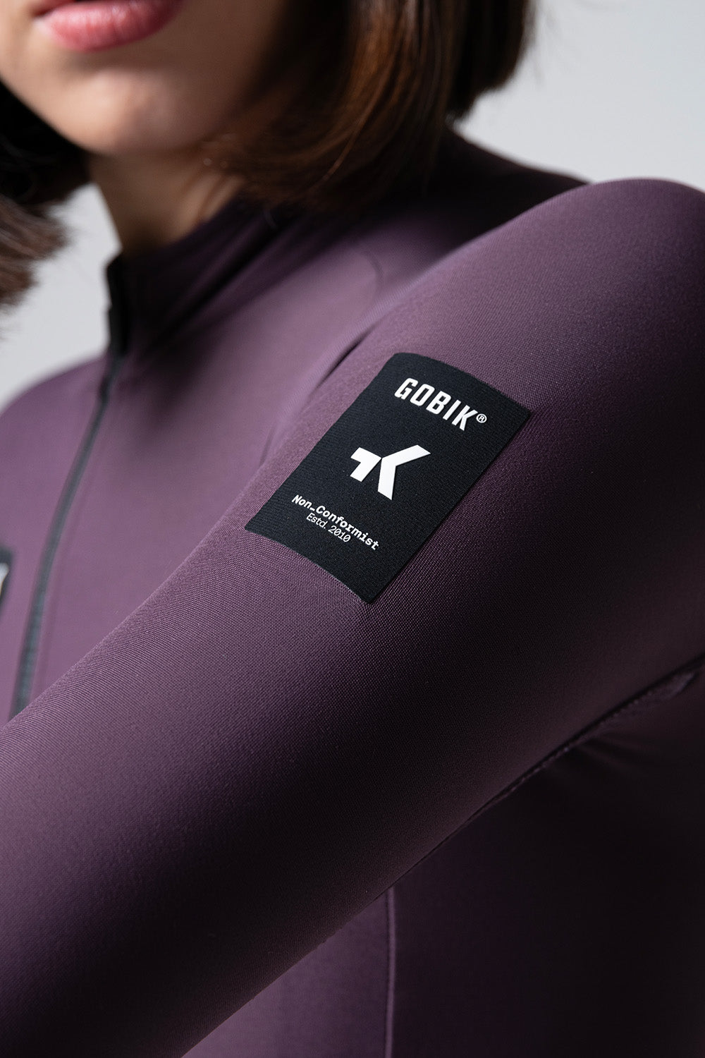 JERSEY LONG SLEEVE PACER SOLID 2.0 WOMEN NIGHTSHADE