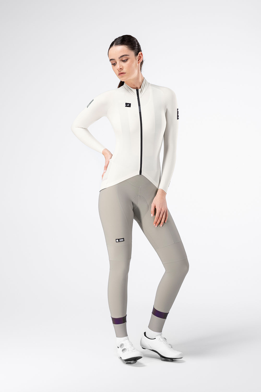 MAILLOT MANCHES LONGUES PACER SOLID 2.0 FEMME CREPE 
