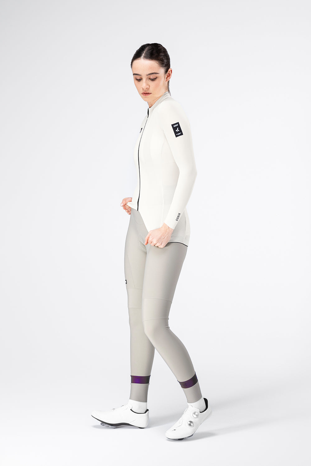 MAILLOT MANCHES LONGUES PACER SOLID 2.0 FEMME CREPE 
