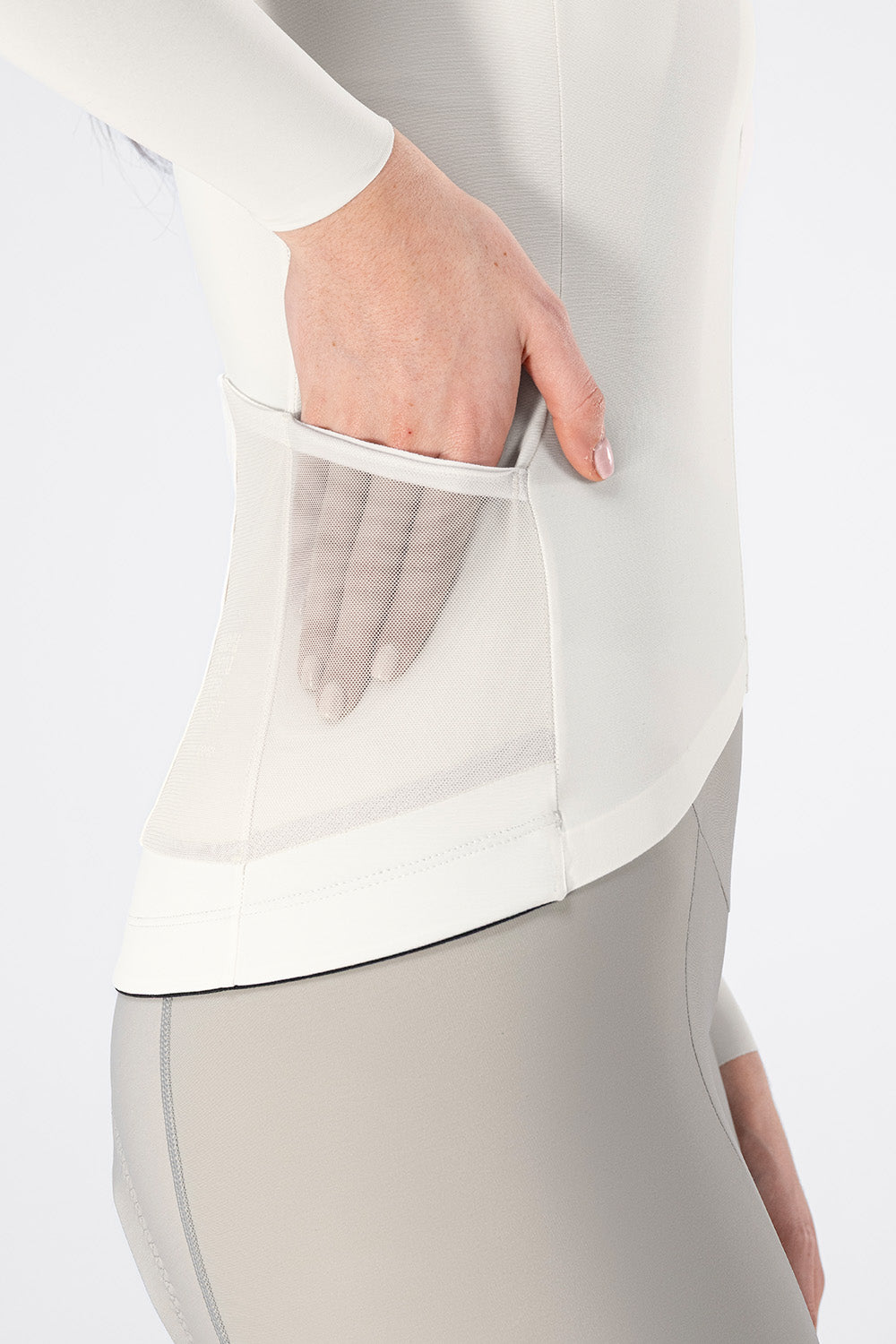 MAILLOT MANCHES LONGUES PACER SOLID 2.0 FEMME CREPE 