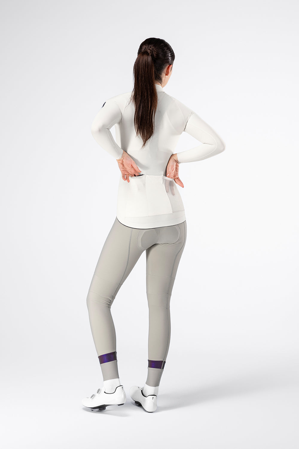 MAILLOT MANCHES LONGUES PACER SOLID 2.0 FEMME CREPE 