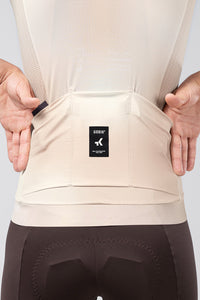 MAILLOT MANCHES COURTES CX PRO 4.0 UNISEX ALMOND 