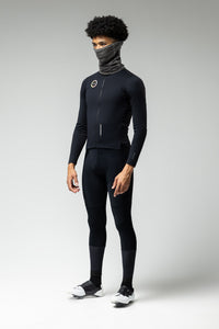 NECK WARMER MERINO MOONBAH UNISEX BLACK LEAD 