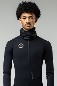 NECK WARMER TUBULAR UNISEX BLACK LEAD 