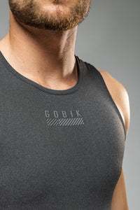 FUNKTIONSUNTERHEMDEN ÄRMELLOS LIMBER SKIN HERREN BASALT 