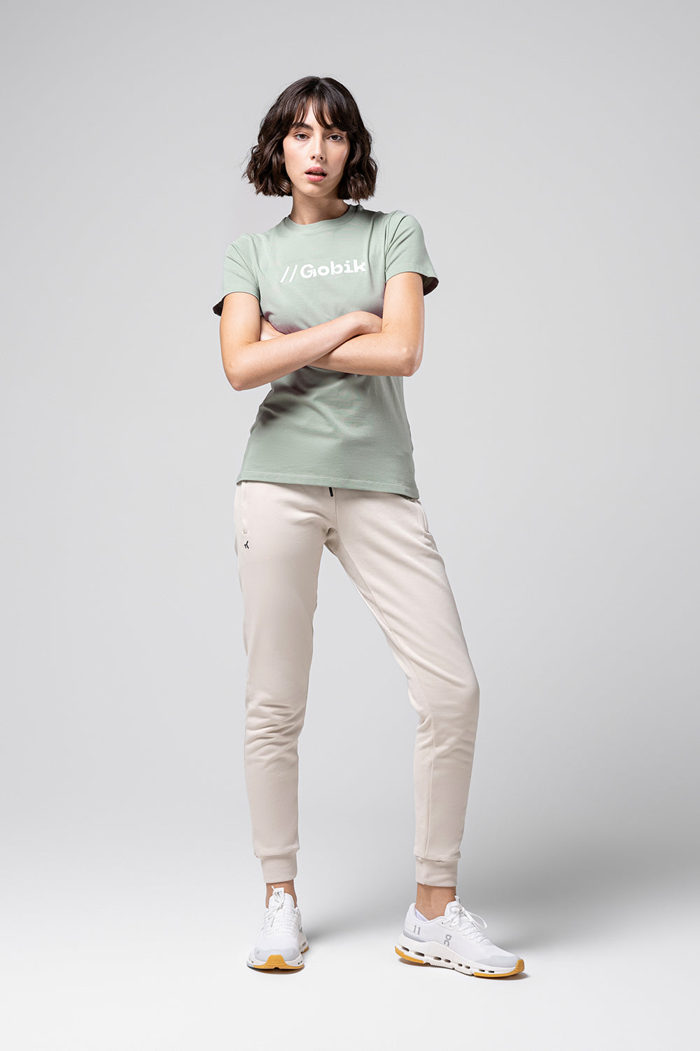 T-SHIRT SHORT SLEEVE COTTON REST WOMEN ICEBERG GREEN