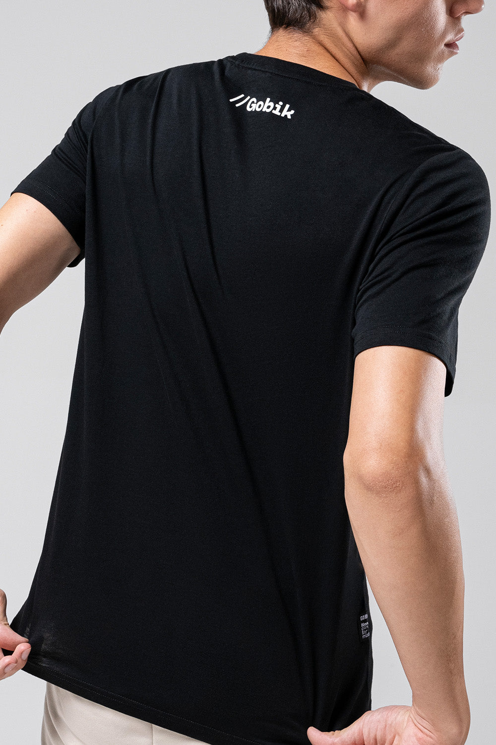 T-SHIRT SHORT SLEEVE OVERLINES 2.0 UNISEX JET BLACK