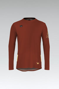 T-SHIRT TECNICA MANICHE LUNGHE TERRAIN UOMO ROOIBOS 