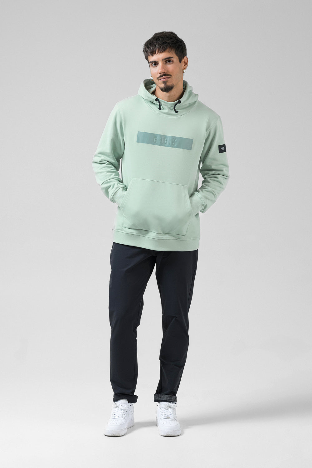 HOODED SWEATSHIRT TRAILBLAZE MEN CROSSBAR SEACREST