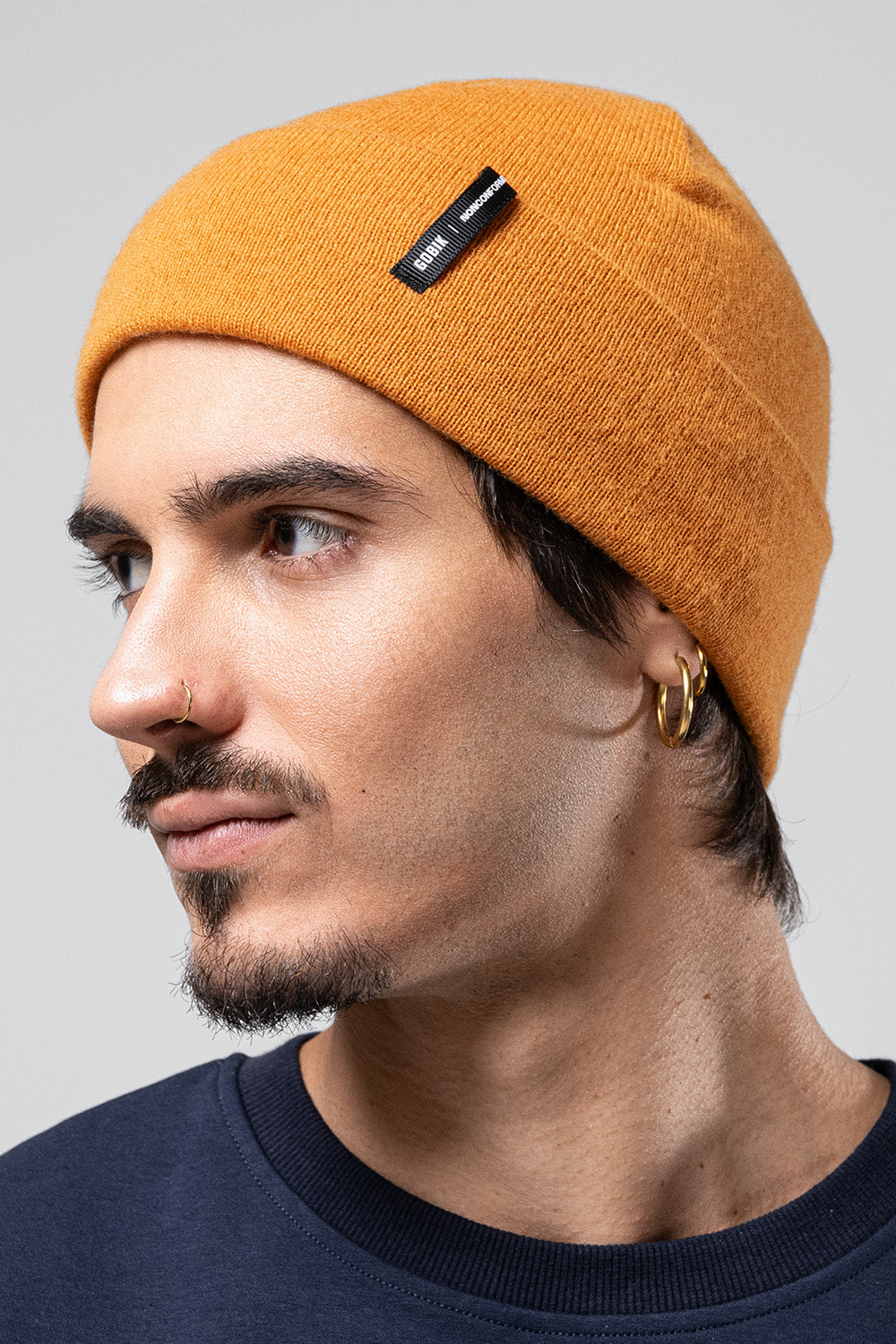 GORRO MERINO CREST UNISEX RUST