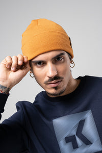 MÜTZE MERINO CREST UNISEX RUST 