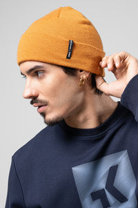 MÜTZE MERINO CREST UNISEX RUST 