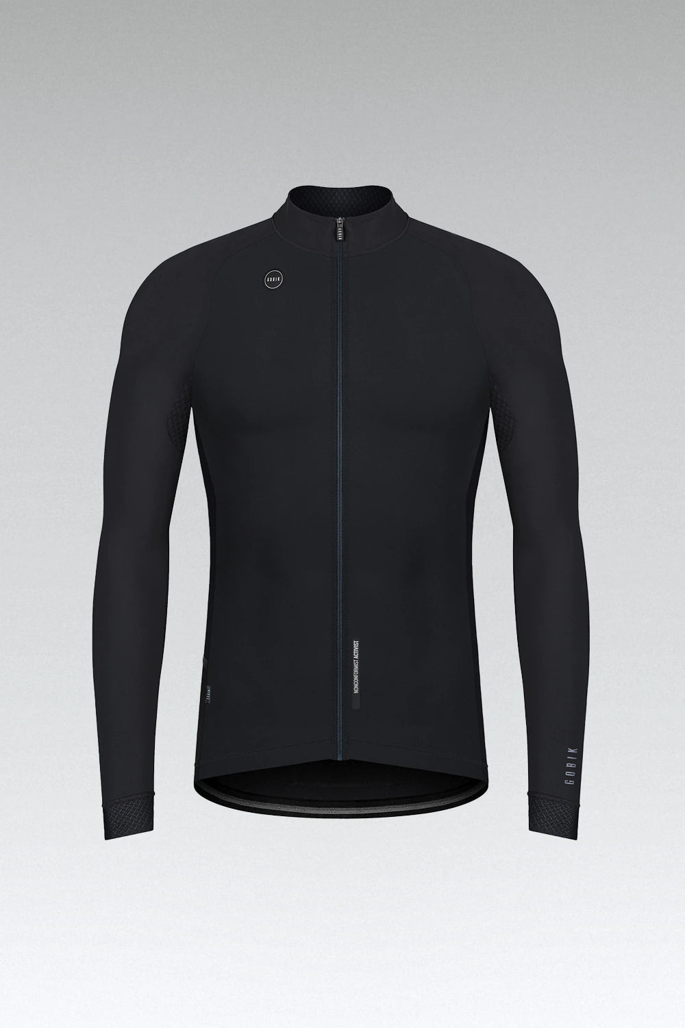 MAILLOT À MANCHES LONGUES PACER SOLID HOMME JET BLACK