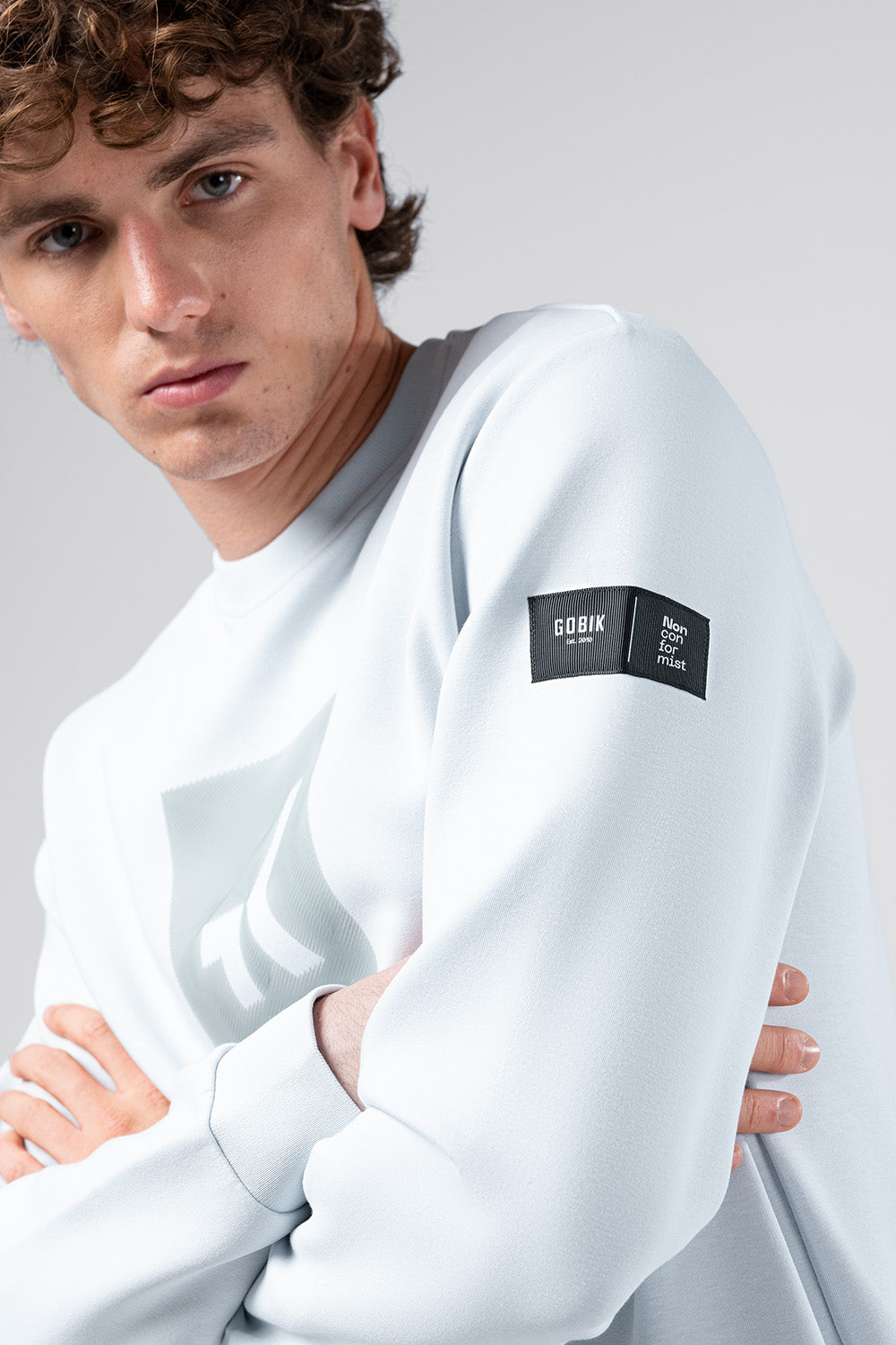 SWEATSHIRT HOVER UNISEX PEARL BLUE 