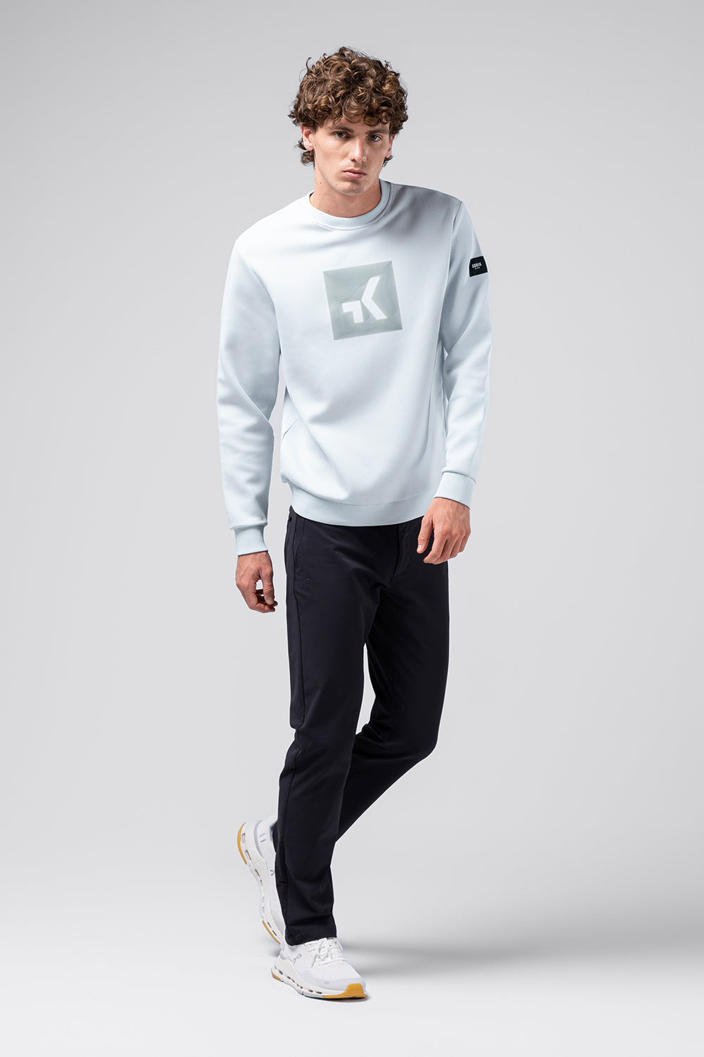 SWEATSHIRT HOVER UNISEX PEARL BLUE 