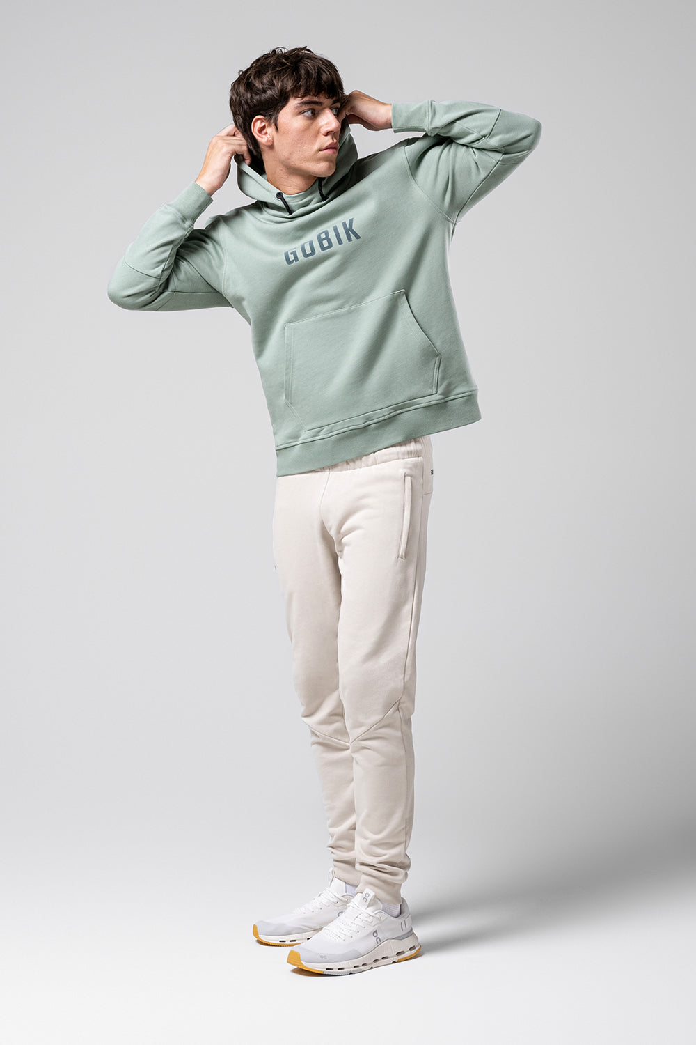 HOODED SWEATSHIRT TRAILBLAZE MEN ICEBERG GREEN