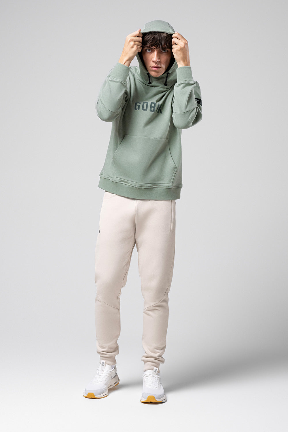 HOODED SWEATSHIRT TRAILBLAZE MEN ICEBERG GREEN