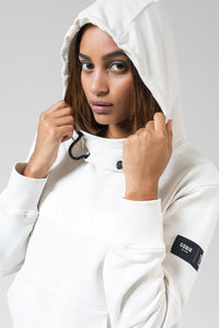 FELPA CON CAPPUCCIO TRAILBLAZE DONNA CROSSBAR TOFU 