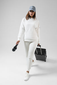 FELPA CON CAPPUCCIO TRAILBLAZE DONNA CROSSBAR TOFU 