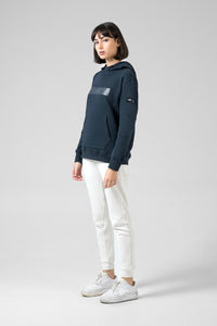 FELPA CON CAPPUCCIO TRAILBLAZE DONNA CROSSBAR ULTRABLUE 