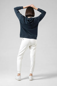 FELPA CON CAPPUCCIO TRAILBLAZE DONNA CROSSBAR ULTRABLUE 