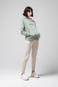 FELPA CON CAPPUCCIO TRAILBLAZE DONNA ICEBERG GREEN 