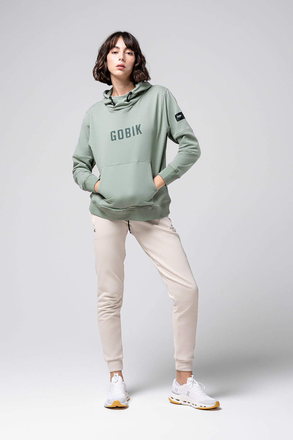 SWEATSHIRT MIT KAPUZE TRAILBLAZE DAMEN ICEBERG GREEN