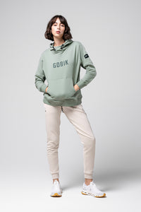 FELPA CON CAPPUCCIO TRAILBLAZE DONNA ICEBERG GREEN 