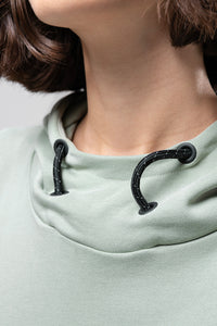 FELPA CON CAPPUCCIO TRAILBLAZE DONNA ICEBERG GREEN 