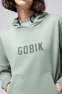 FELPA CON CAPPUCCIO TRAILBLAZE DONNA ICEBERG GREEN 