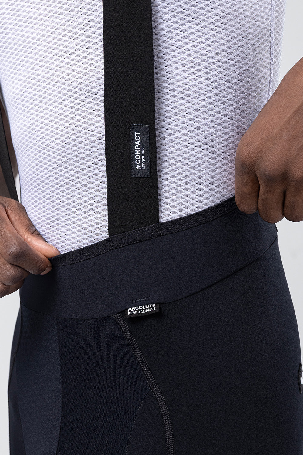 BIB SHORTS ABSOLUTE COMPACT 7.0 MEN BLACK - K10 