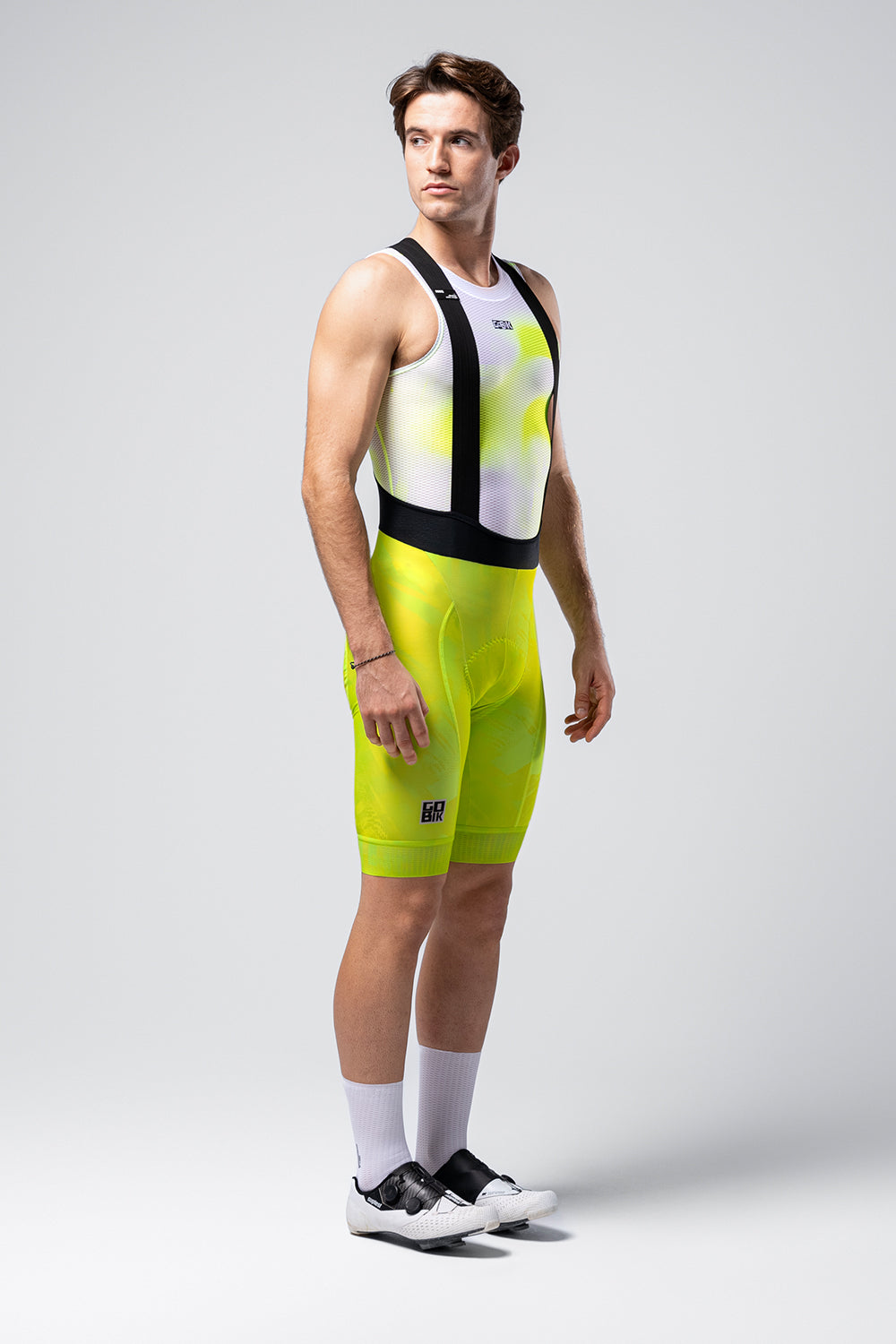 BIB SHORTS ABSOLUTE PRINT MEN LIQUID LIME - K10