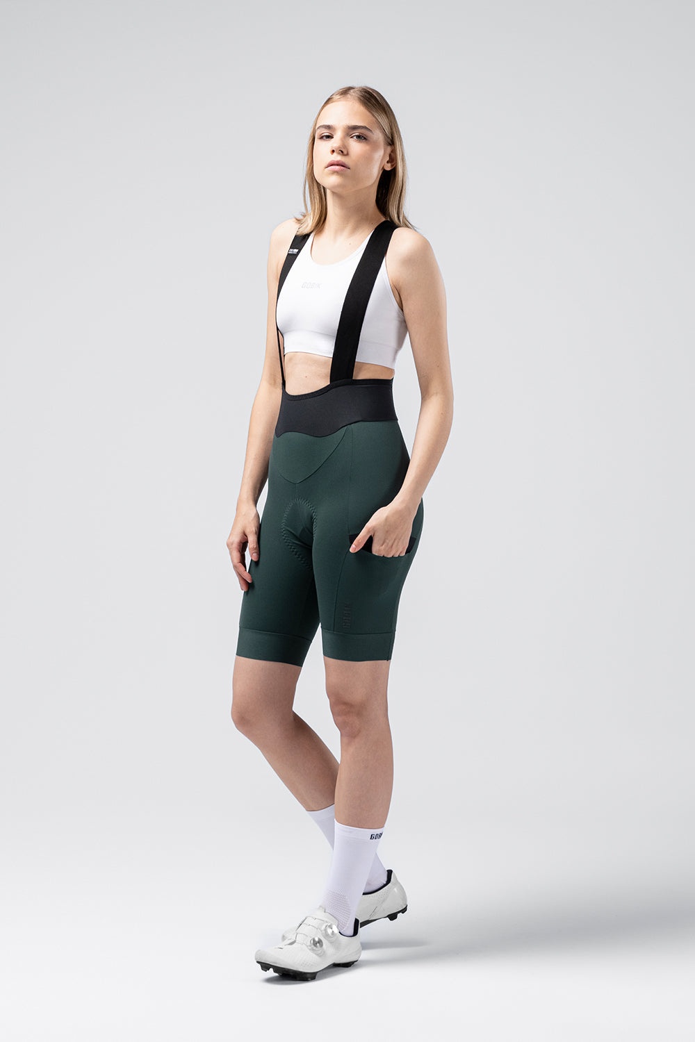 RADHOSE KURZ GRIT 3.0 DAMEN PINEWOOD - K9 