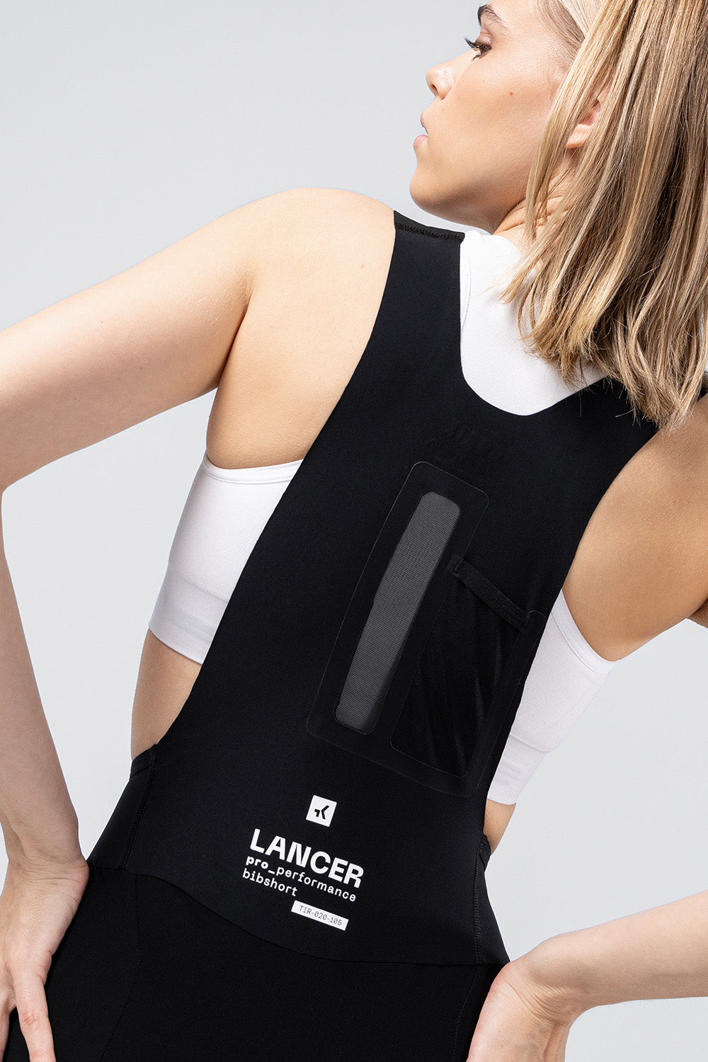 BIB SHORTS LANCER WOMEN BLACK - K9 