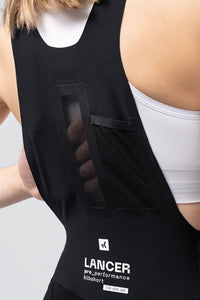 BIB SHORTS LANCER WOMEN BLACK - K9 