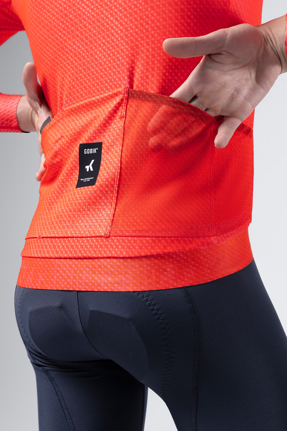 LONG SLEEVE JERSEY HYDER MEN VERMILION 