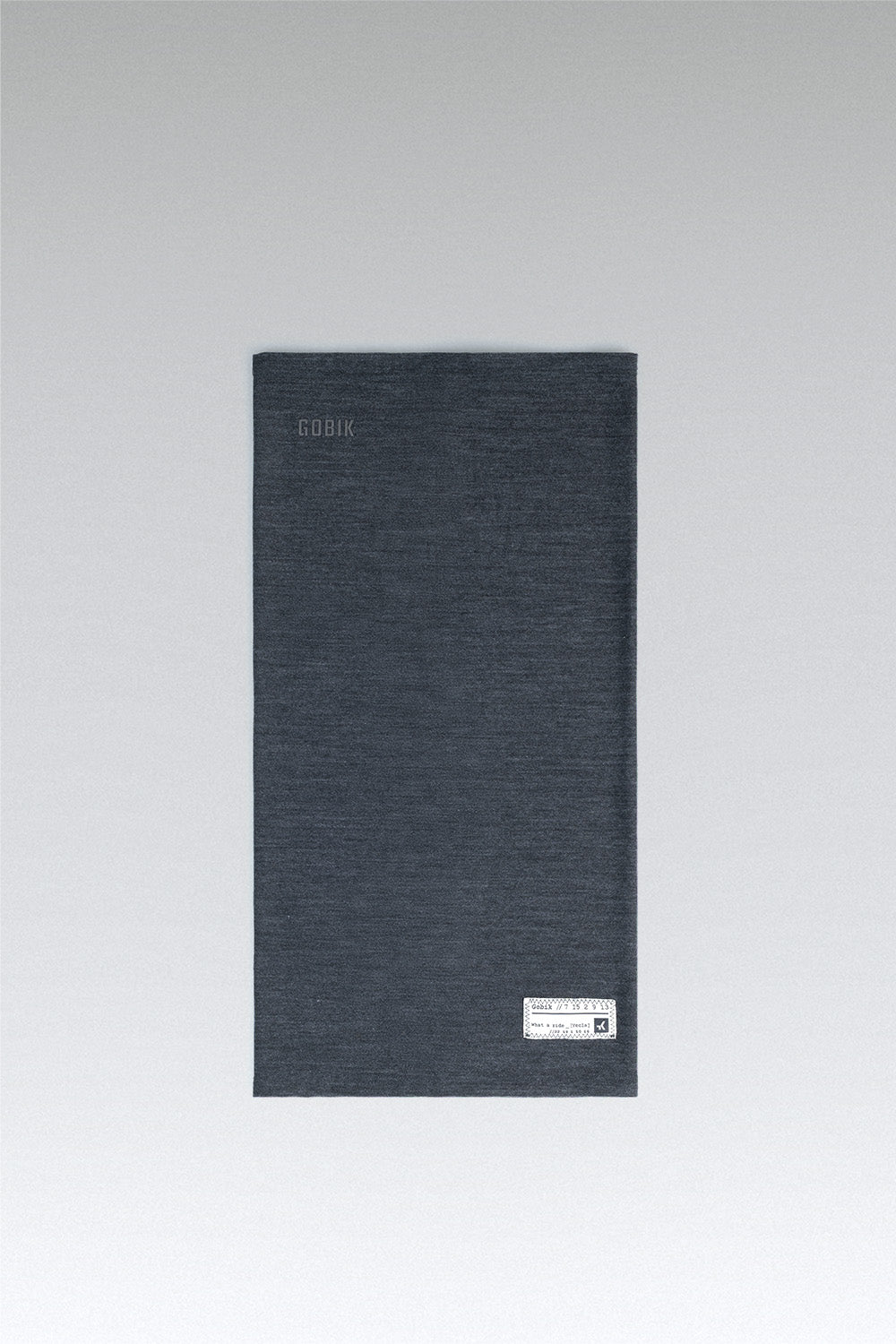 NECK WARMER MERINO MOONBAH SOLID UNISEX GRAPHITE 