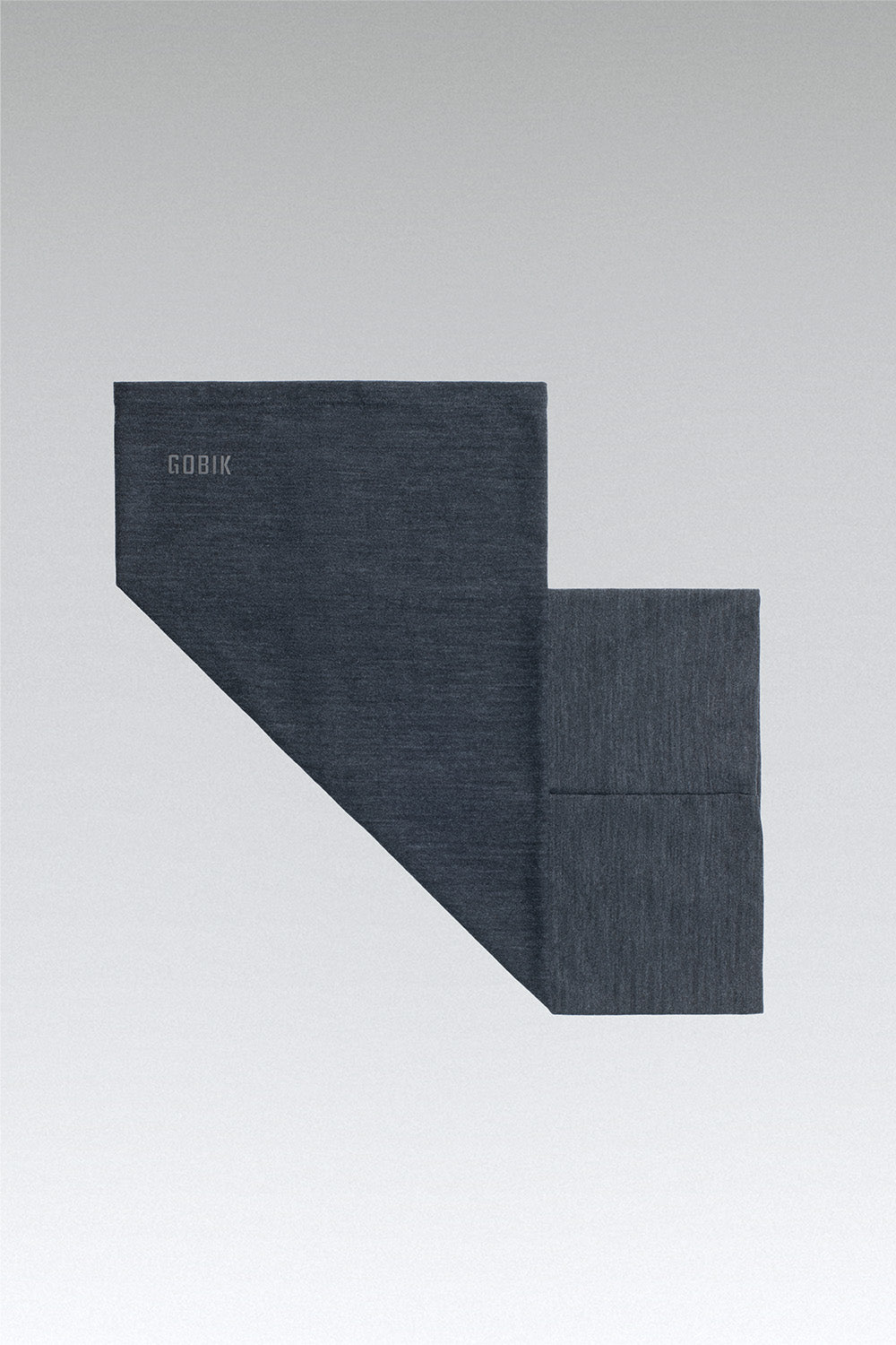 NECK WARMER MERINO MOONBAH SOLID UNISEX GRAPHITE 