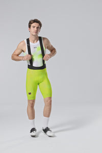 RADHOSE KURZ ABSOLUTE PRINT HERREN LIQUID LIME - K10 