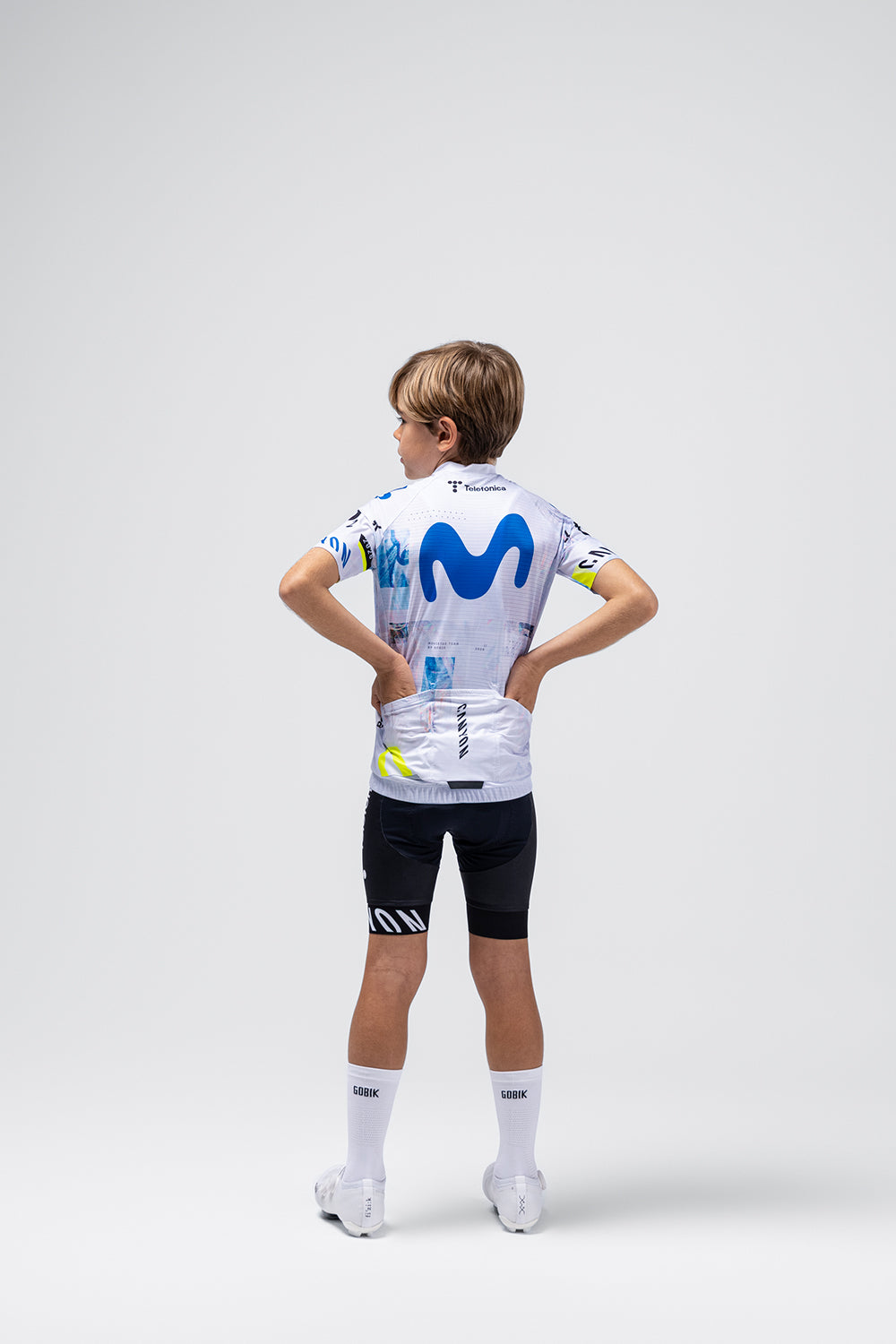 MAILLOT MANCHES COURTES ROCKET ENFANT MOVISTAR TEAM 26 