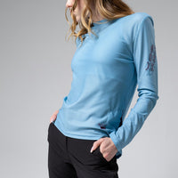 T-SHIRT TECNICA MANICHE LUNGHE TERRAIN DONNA GRAY MIST 