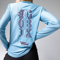 T-SHIRT TECNICA MANICHE LUNGHE TERRAIN DONNA GRAY MIST 