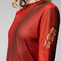 T-SHIRT TECNICA MANICHE LUNGHE TERRAIN DONNA ROOIBOS 