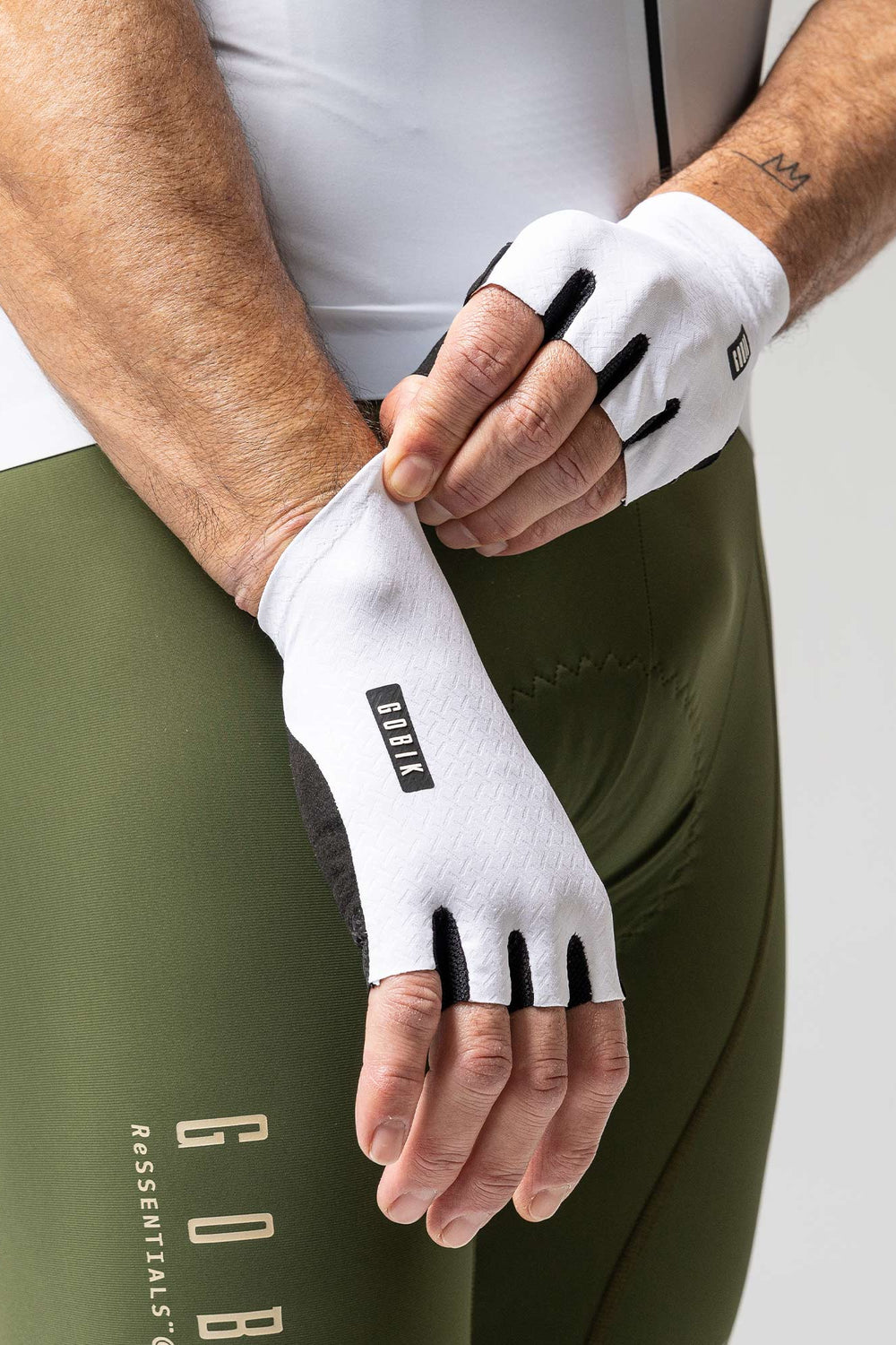 gobabygo handschuhe BLACK MAMBA WHITE - Handschuhe - Radsport