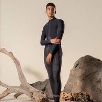 MAILLOT MANGA LARGA PACER SOLID HOMBRE JET BLACK